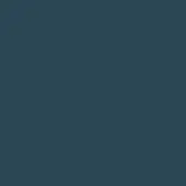 Opaque teal color field, uniform dark blue hue, solid surface with no texture or tonal variation, identified as “blu scuro” glass.